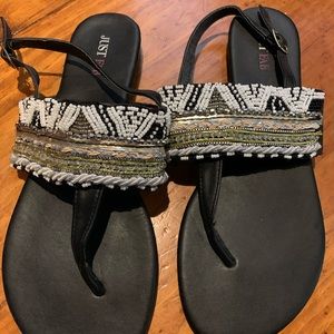 Beaded sandals